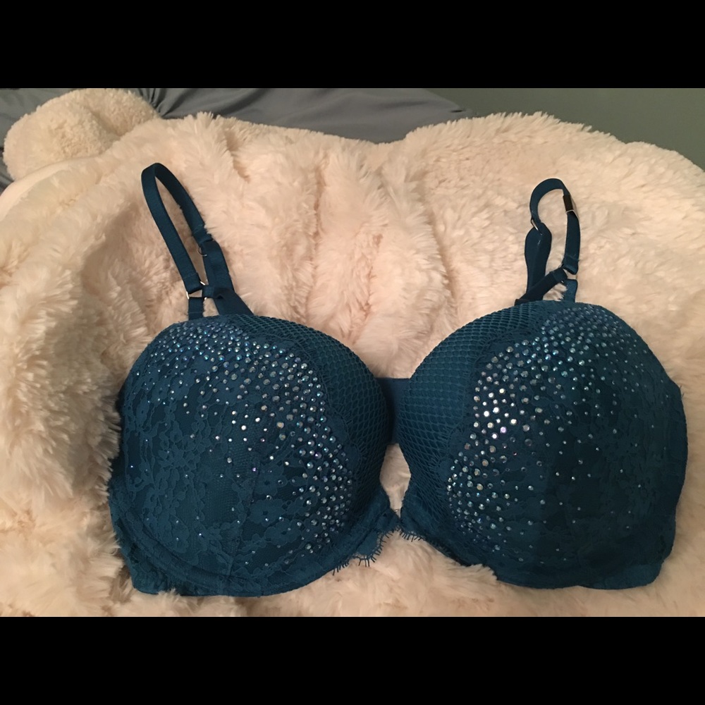 Victoria's Secret Very Sexy Dark Teal Bra 32DD NWT